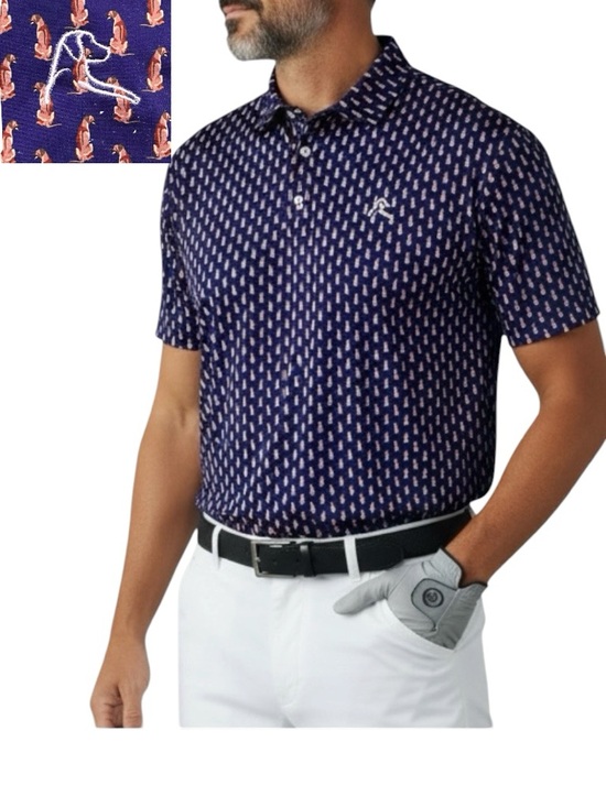 Rhoback Other - Rhoback The Ridgeback Performance Polo Men’s Sz 2XL UPF 50* Blue/Purple